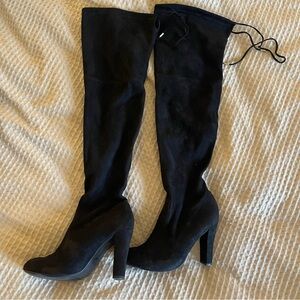 Steve Madden thigh high black boots